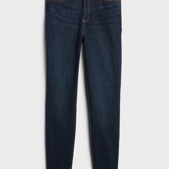 NWT Banana Republic  HIGH-RISE DARK WASH SKINNY JEAN - Picture 8 of 9